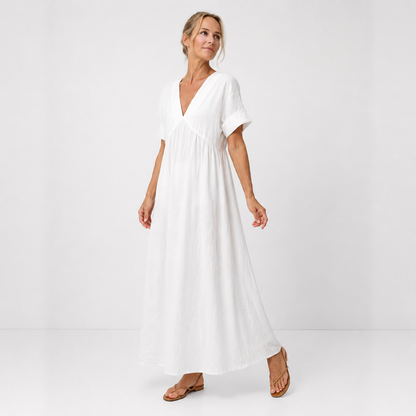 Maravelle | Flowing Empire Waist Maxi Dress