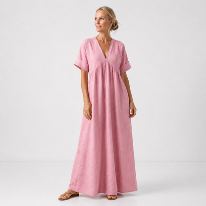 Maravelle | Flowing Empire Waist Maxi Dress