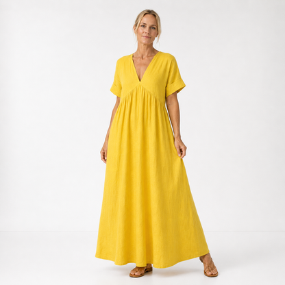Maravelle | Flowing Empire Waist Maxi Dress