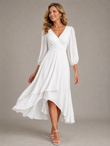 Novalise | Graceful V Neck Midi Dress
