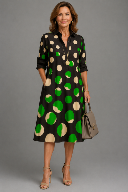 Avenelle | Elegant Printed Midi Dress