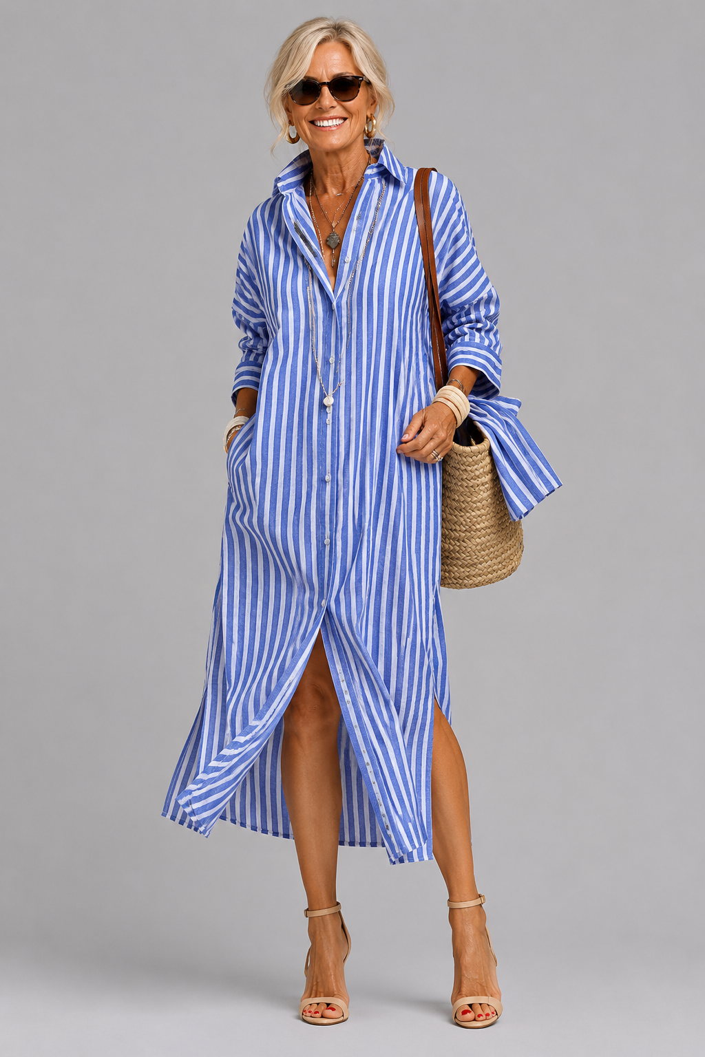 Gwendra | Relaxed Button Front Dress