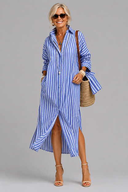 Gwendra | Relaxed Button Front Dress