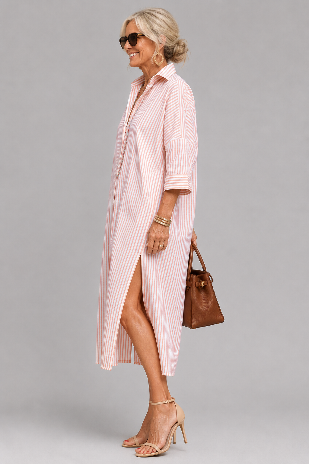 Gwendra | Relaxed Button Front Dress