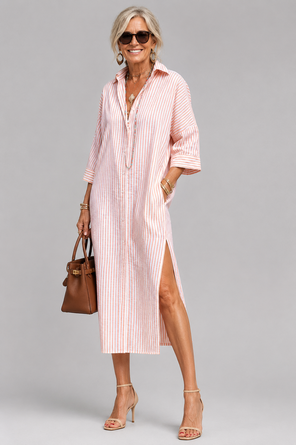 Gwendra | Relaxed Button Front Dress