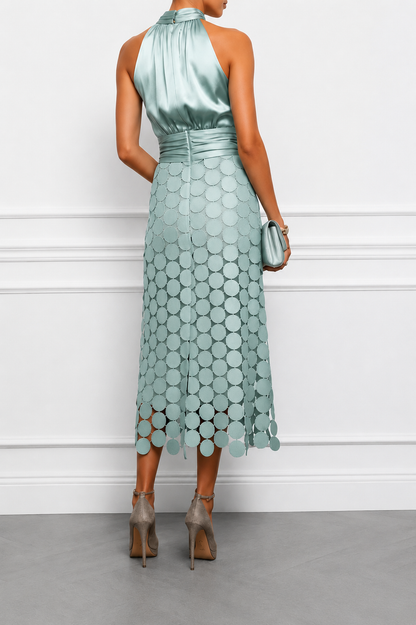 Zareen | Satin Waist Cocktail Dress