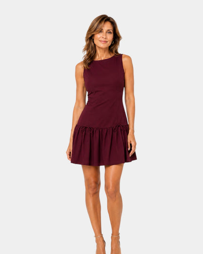 Ariadne | Elegant Sleeveless Drop Waist Dress