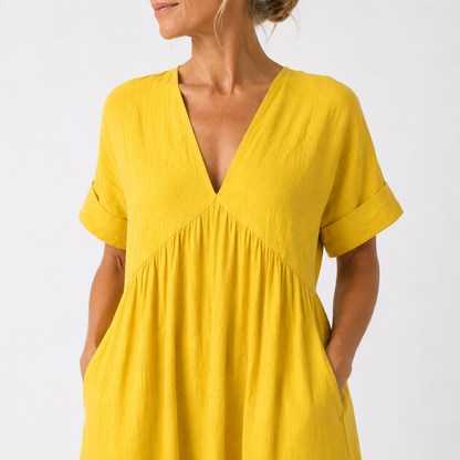 Maravelle | Flowing Empire Waist Maxi Dress