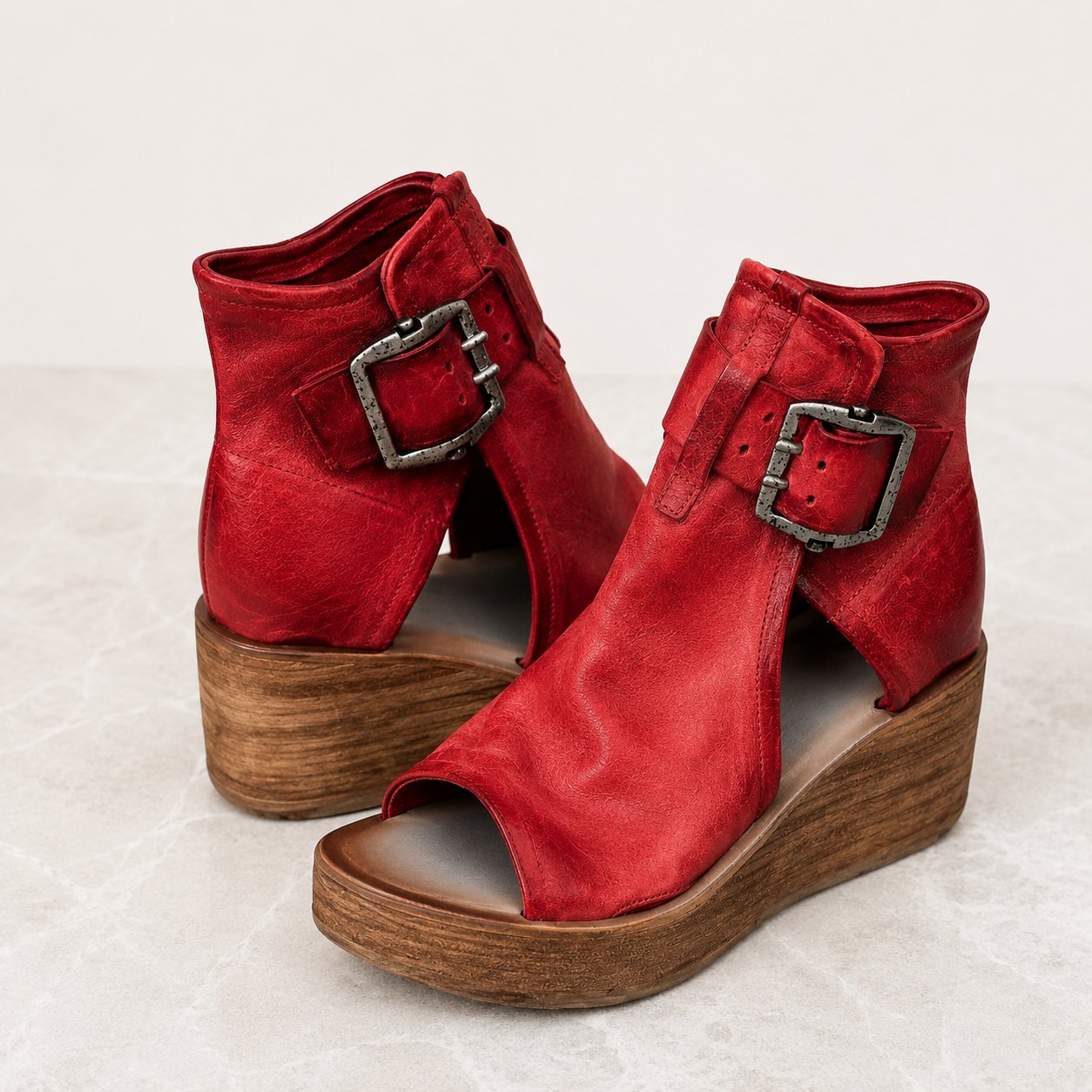 Greerly | Open Toe Comfort Wedges