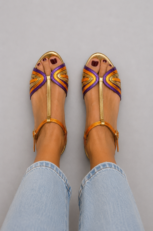 Tavella | Color Block Comfort Sandals
