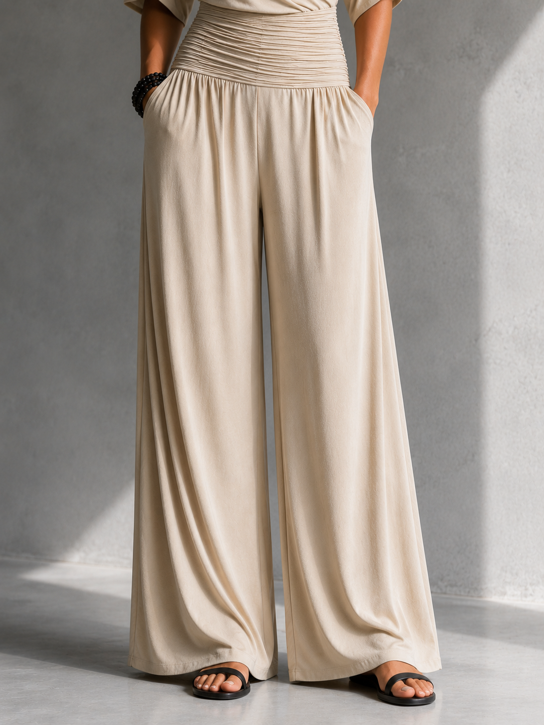 Madeline | Cold Shoulder Wide Leg Jumpsuit