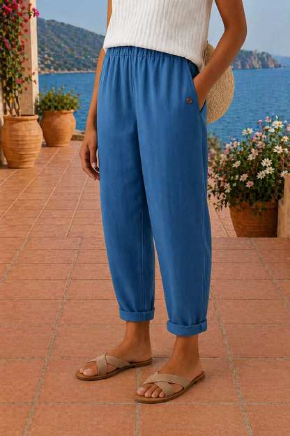 Mila | Relaxed Fit Coastal Tapered Trousers