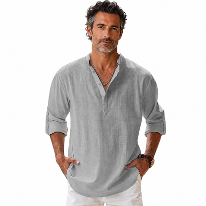 Bridger | Breathable Roll Sleeve Linen Shirt