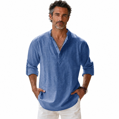 Bridger | Breathable Roll Sleeve Linen Shirt