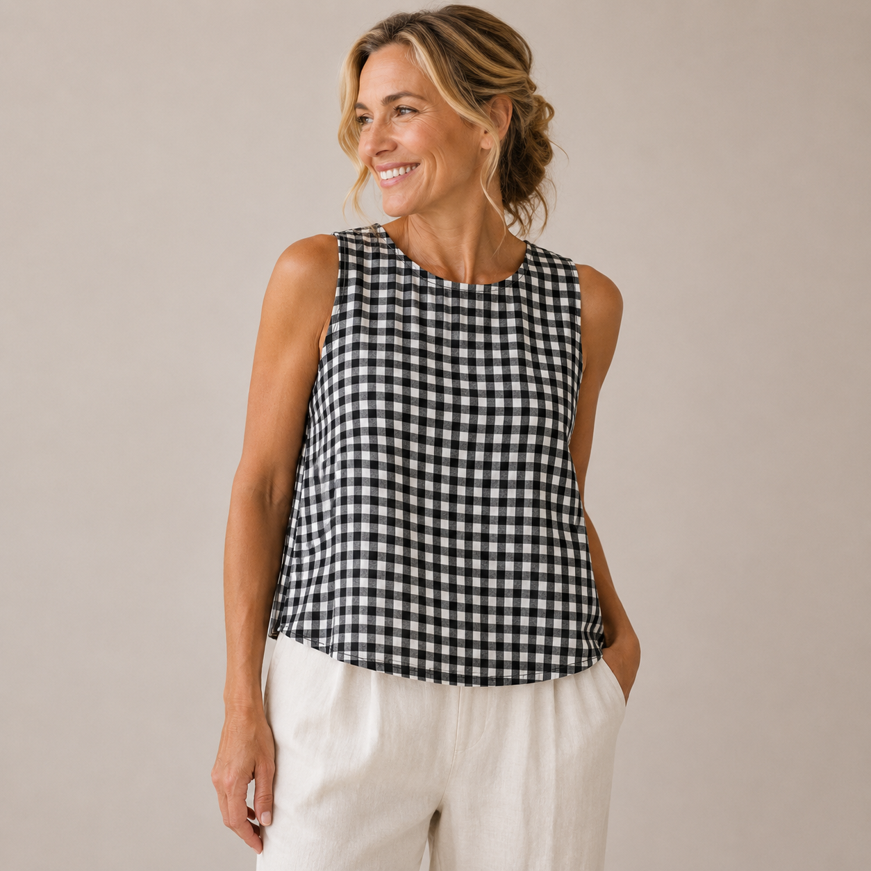 Hadley | Relaxed Fit Gingham Blouse