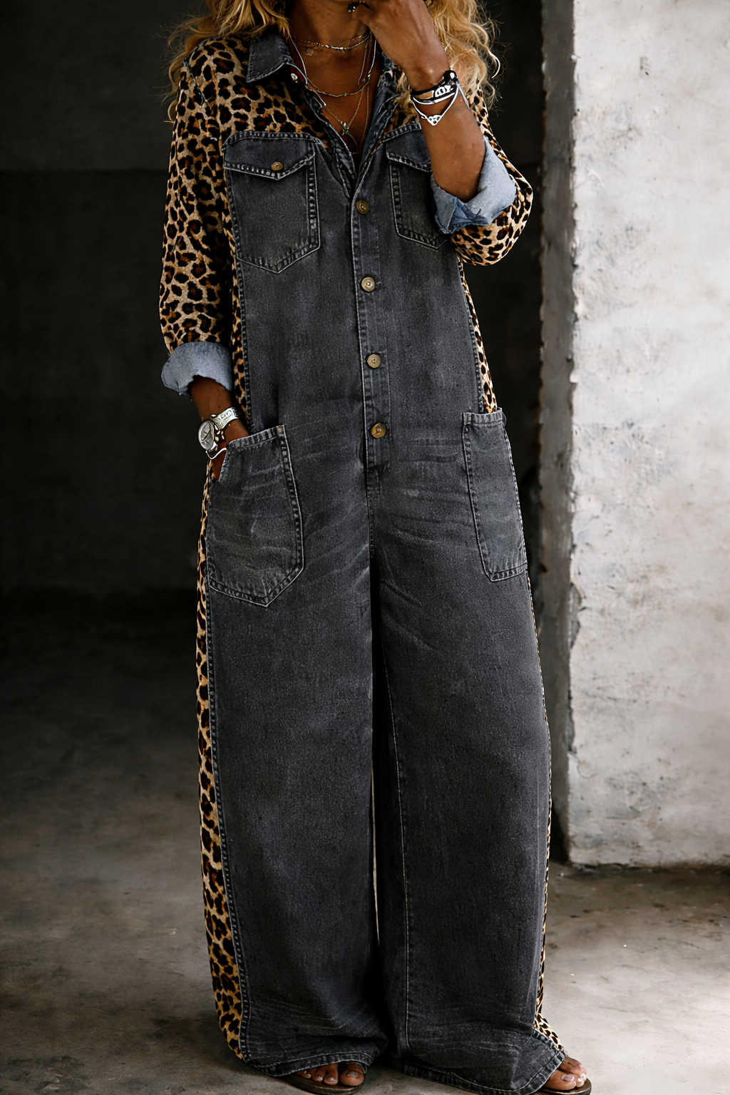 Sabriel | Utility Pocket Denim Maxi Dress
