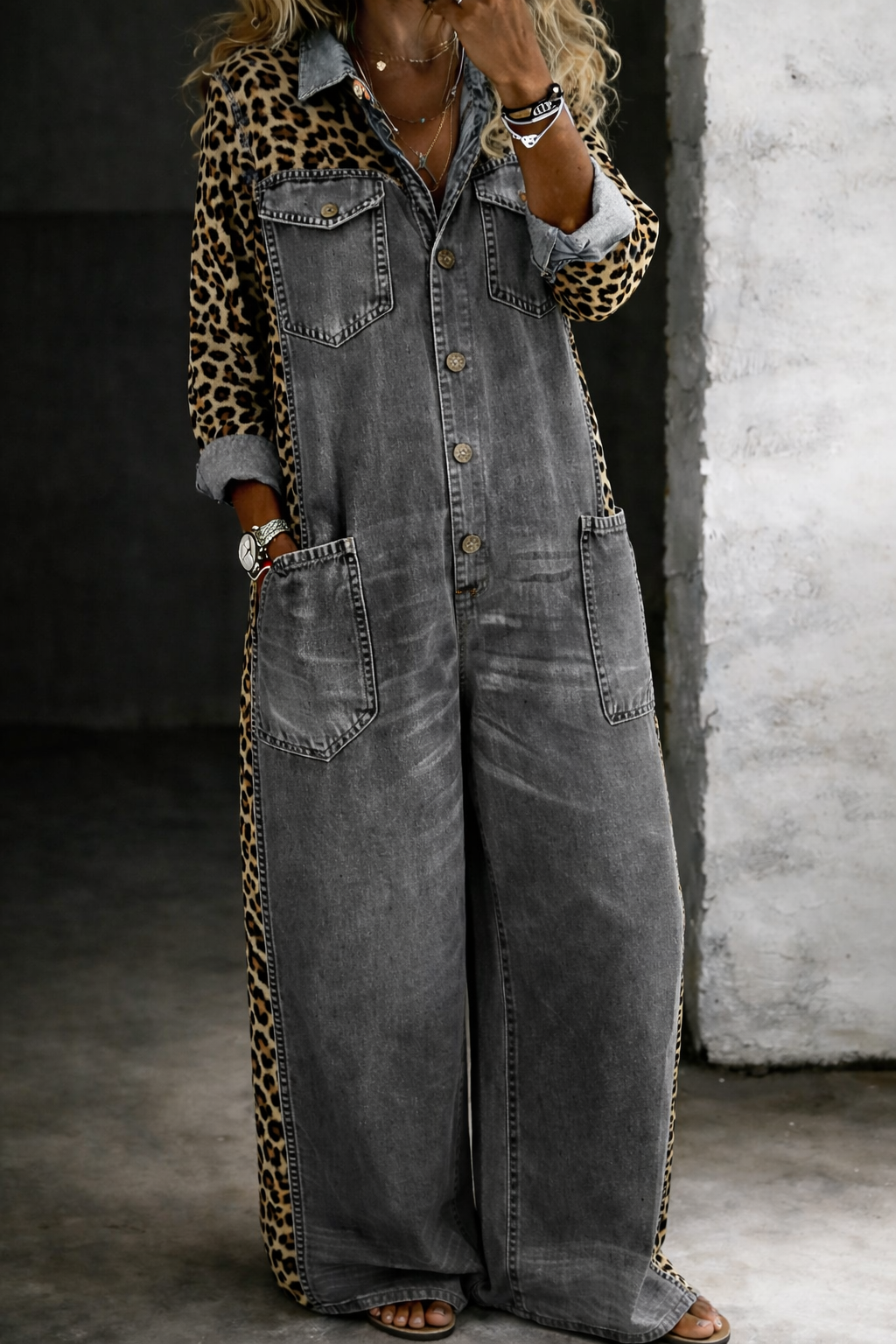 Sabriel | Utility Pocket Denim Maxi Dress