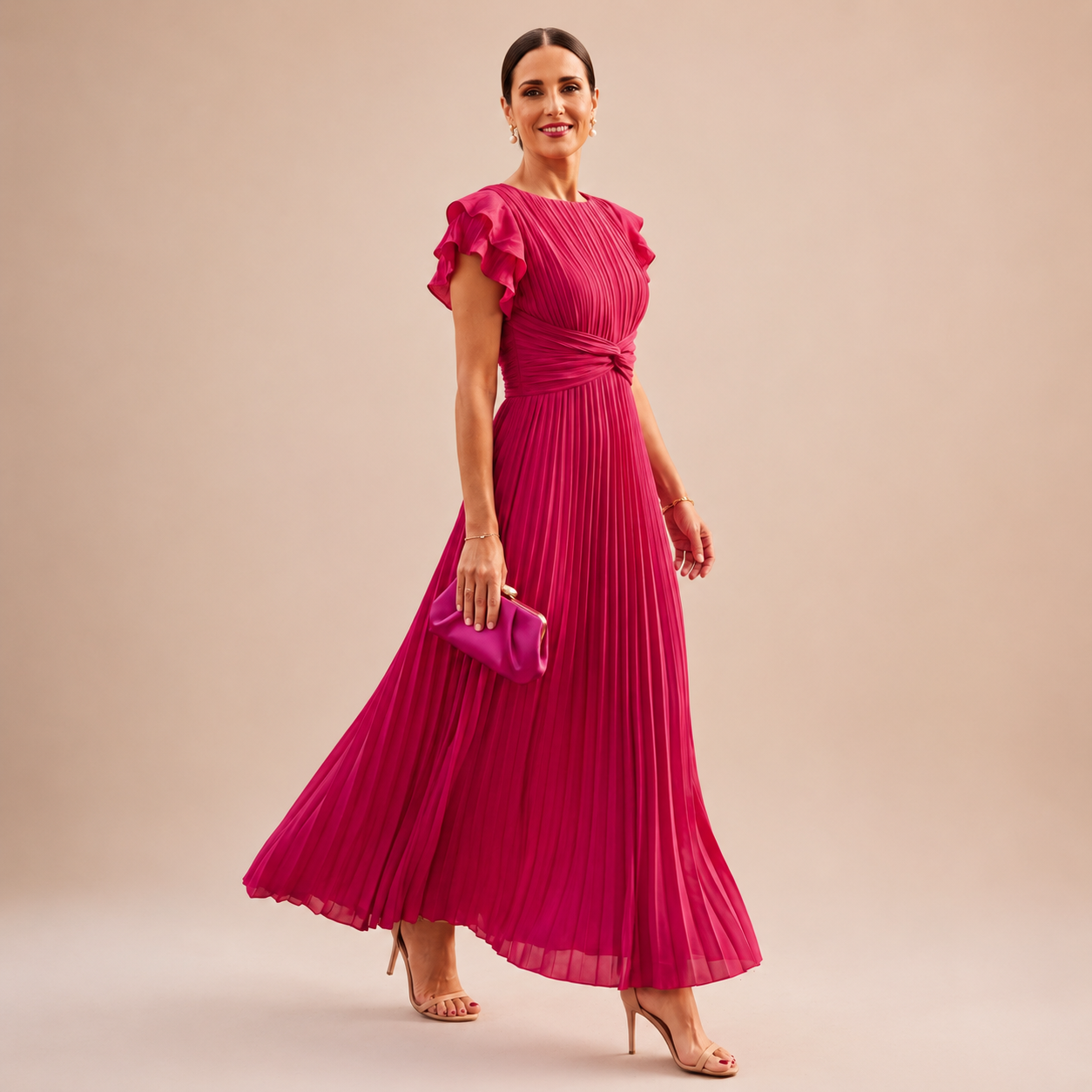 Bellarose | Elegant Gathered Waist Maxi Dress