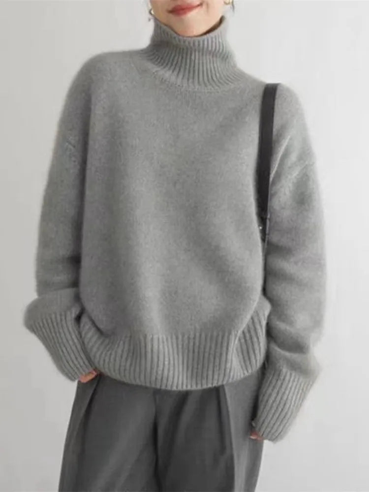 Brivelle | Luxe Turtleneck Knit Sweater