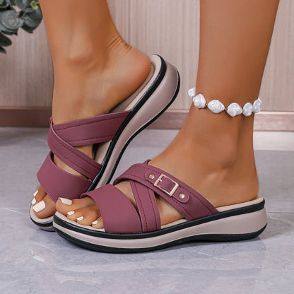 Ysoline | Supportive Double Strap Comfort Sandals