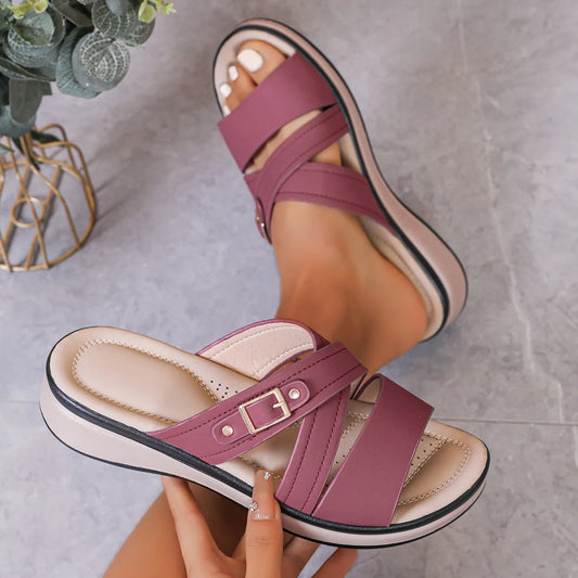 Ysoline | Supportive Double Strap Comfort Sandals