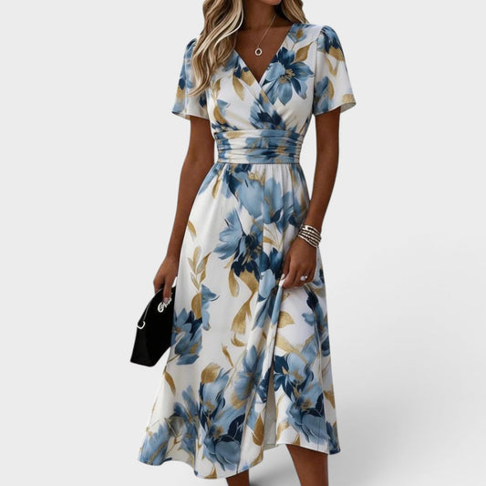 Annelise | Short Sleeve Occasion Midi Dress