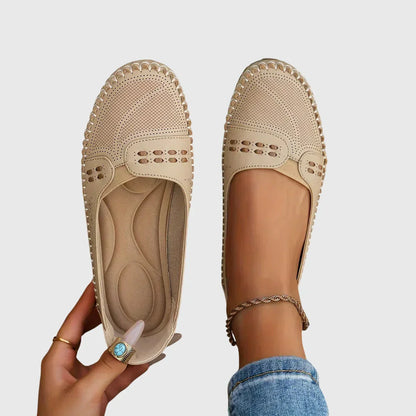 Tessira | Casual Perforated Moccasin Flats