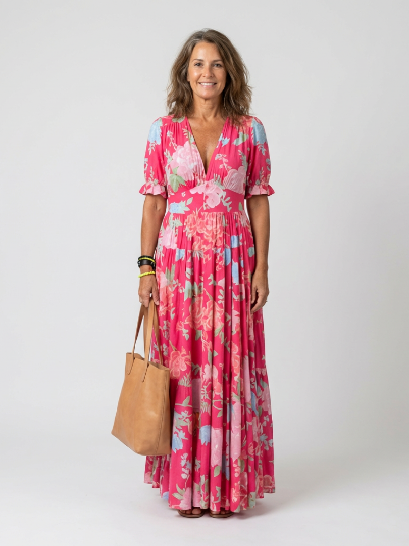 Quinlisse | Ruffle Sleeve Flowing Summer Dress