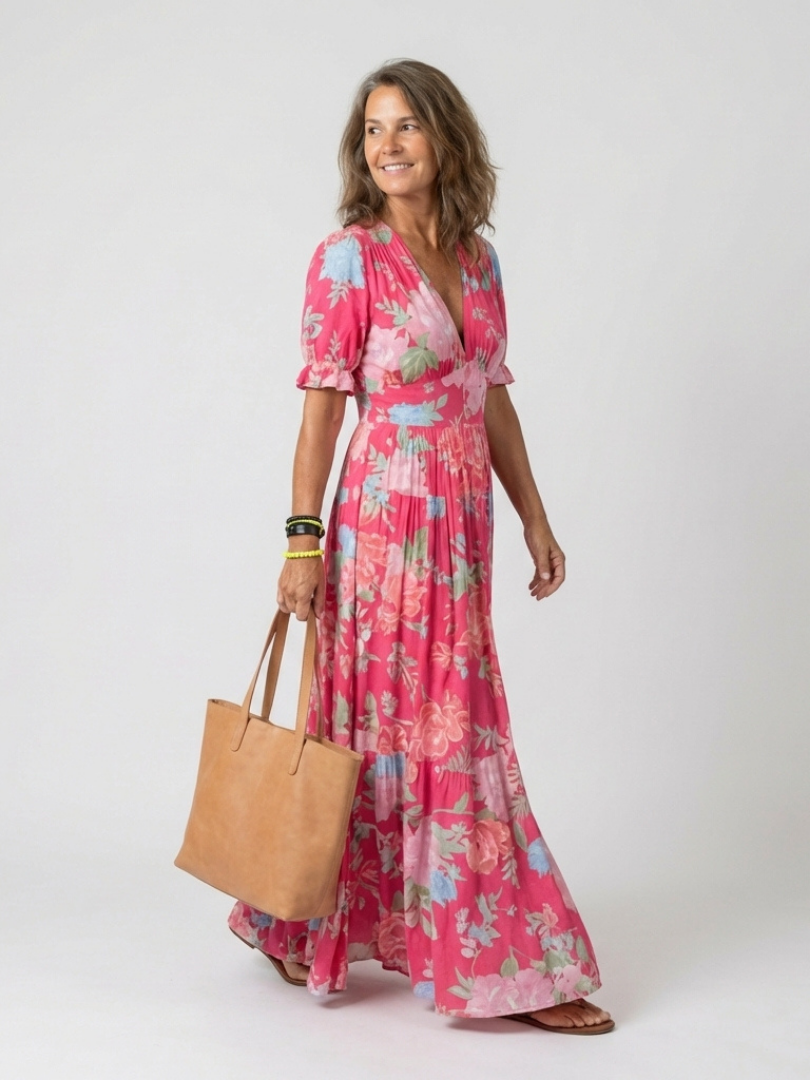 Quinlisse | Ruffle Sleeve Flowing Summer Dress