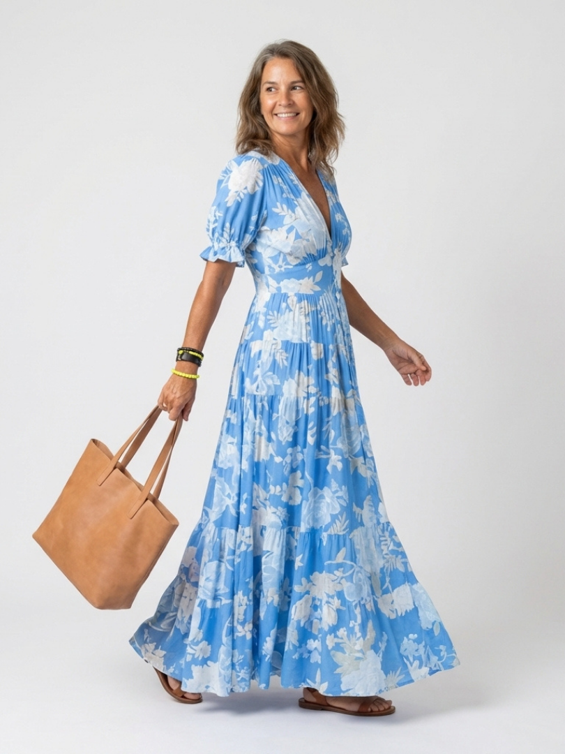 Quinlisse | Ruffle Sleeve Flowing Summer Dress