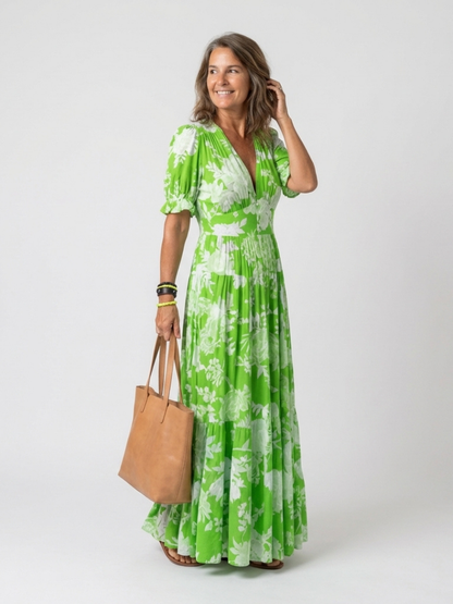 Quinlisse | Ruffle Sleeve Flowing Summer Dress