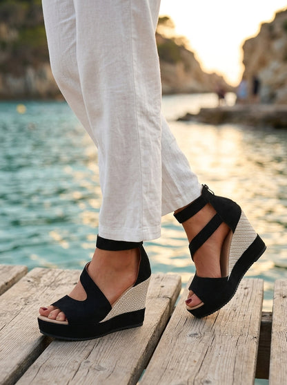 Kataleya | Open Toe Comfort Wedge Sandals