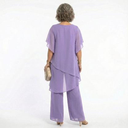 Gloria | Layered Chiffon Two Piece Set