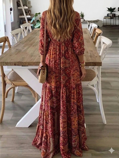 Ysoria | Bohemian Printed Maxi Dress