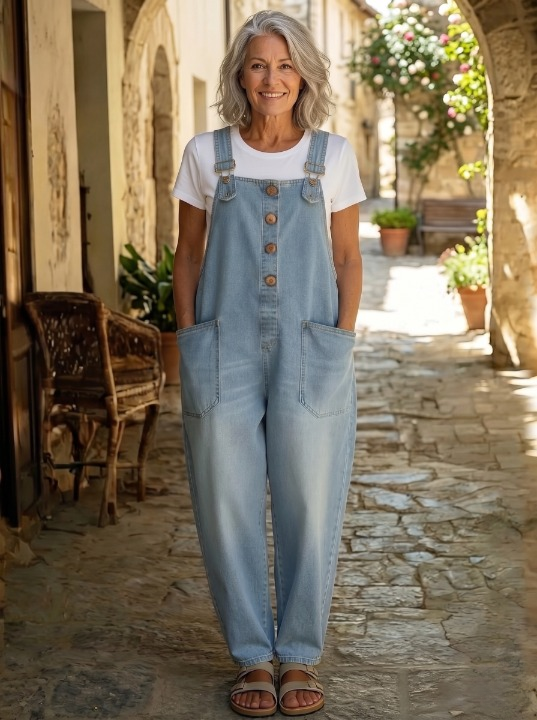 Mirelva | Casual Pocket Wide Leg Jumpsuit