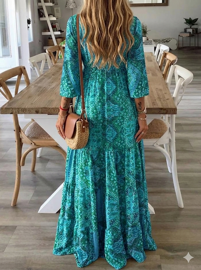 Ysoria | Bohemian Printed Maxi Dress