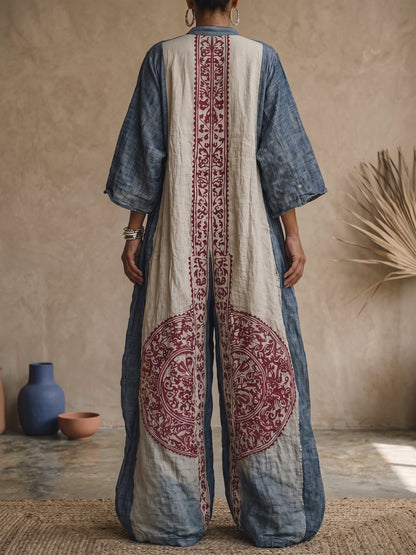 Evoraine | Vintage Inspired Wide Leg Jumpsuit