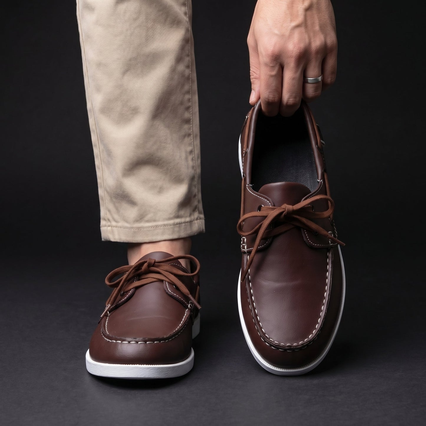 Bramwell | Classic Lace Up Deck Shoes