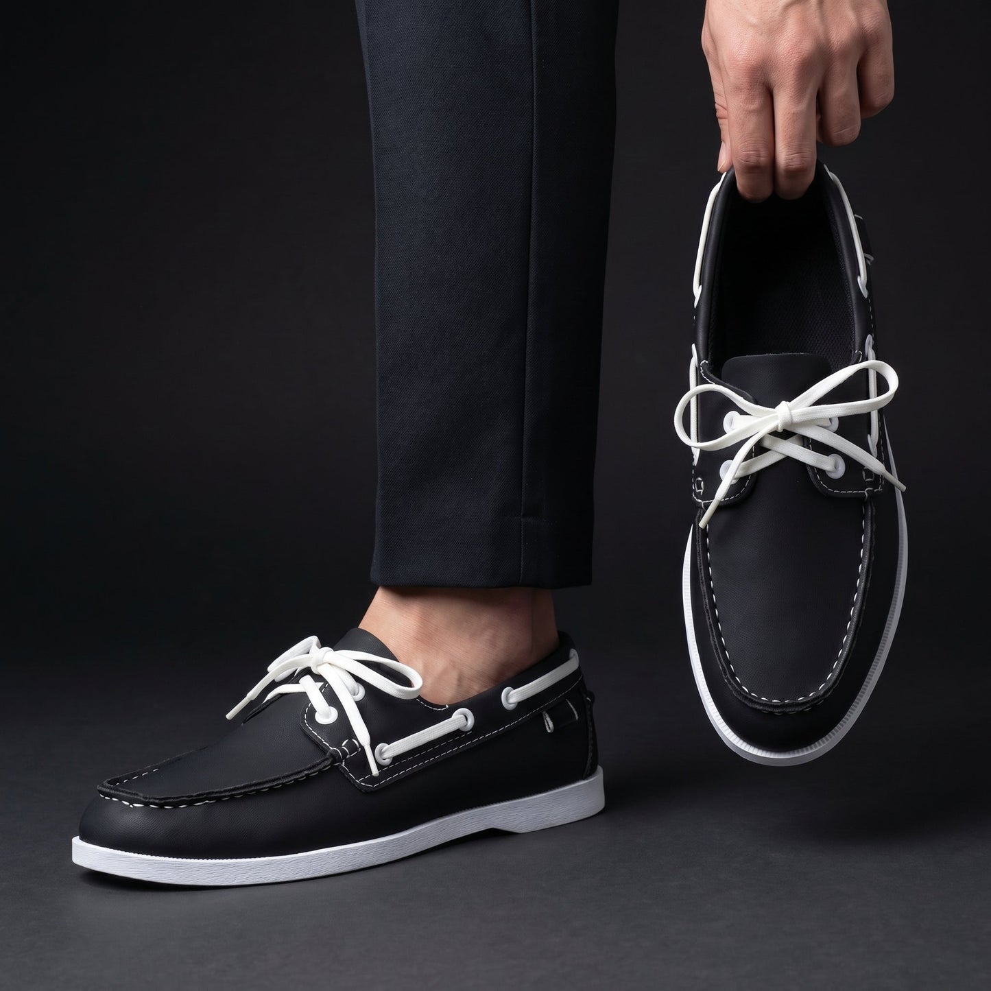 Bramwell | Classic Lace Up Deck Shoes