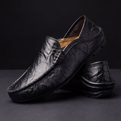 Torsten | Backless Leather Driving Loafers