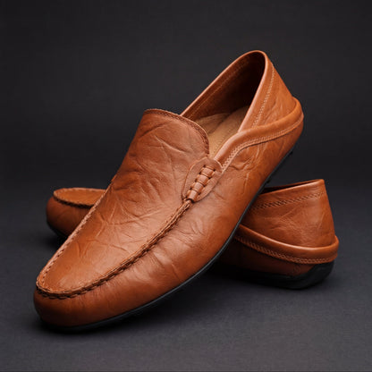 Torsten | Backless Leather Driving Loafers