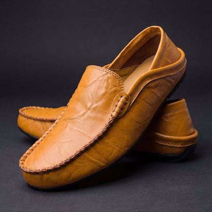 Torsten | Backless Leather Driving Loafers