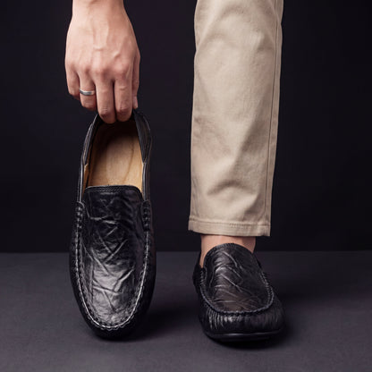 Torsten | Backless Leather Driving Loafers