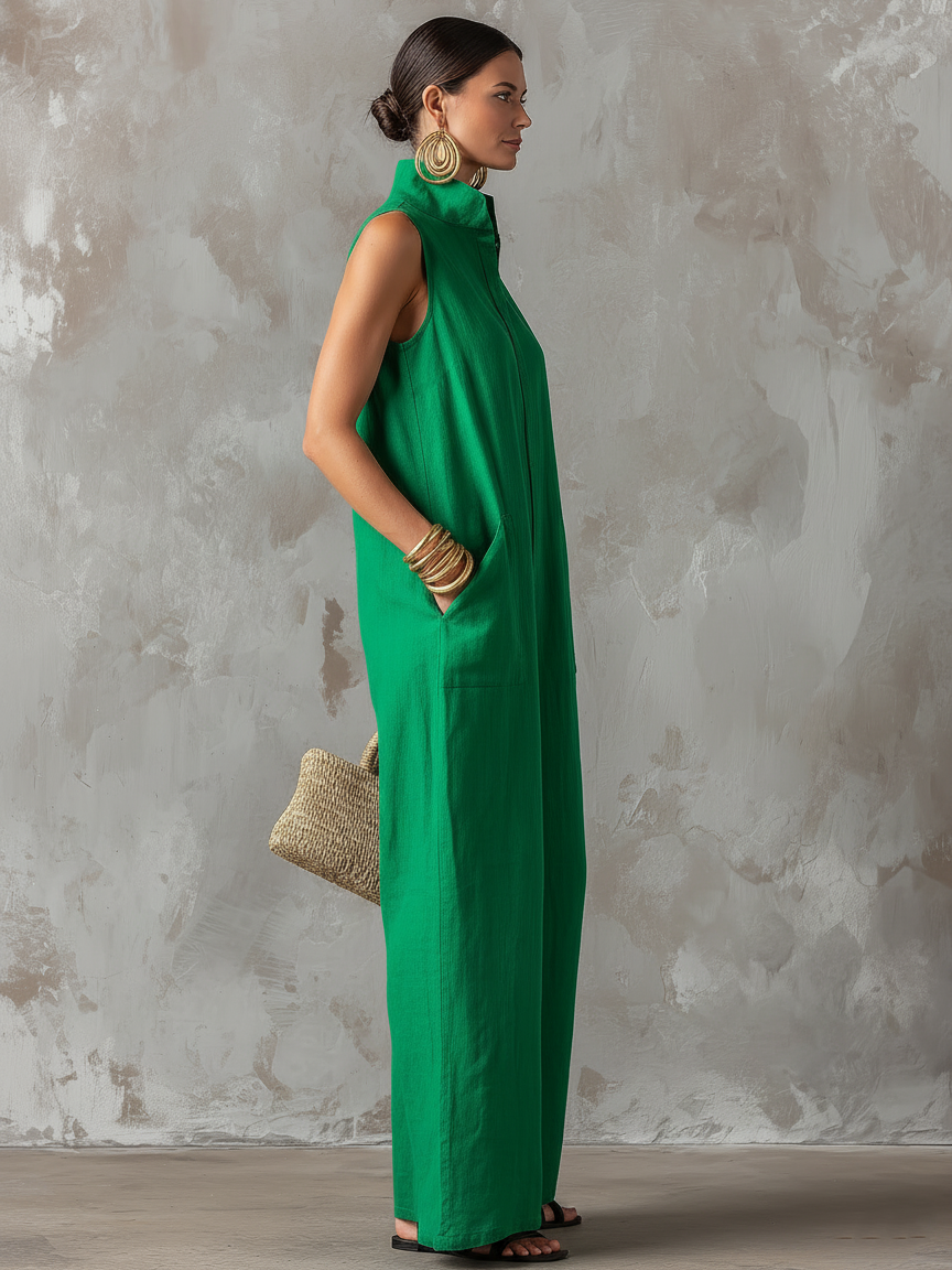 Everine | Relaxed Pocket Wide Leg Jumpsuit