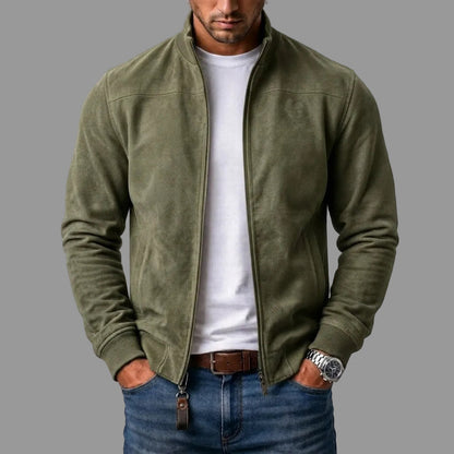 Eamon | Casual Suede Bomber Jacket
