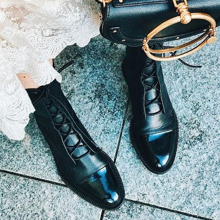 Velorisse | Round Toe Casual Ankle Boots