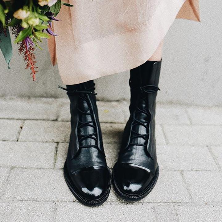 Velorisse | Round Toe Casual Ankle Boots