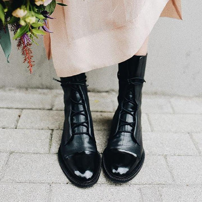 Velorisse | Round Toe Casual Ankle Boots