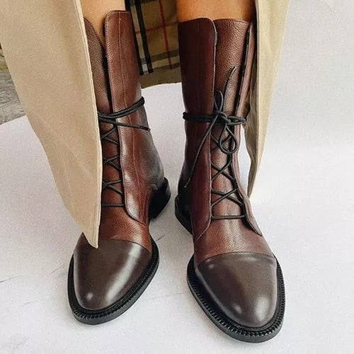 Velorisse | Round Toe Casual Ankle Boots