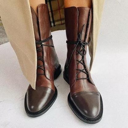 Velorisse | Round Toe Casual Ankle Boots